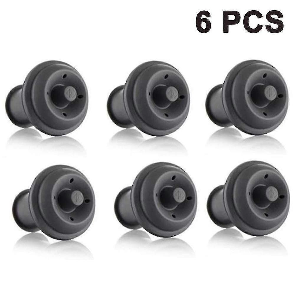 6個セットワインセーバー、バキュームストッパー、ワインストッパー、再利用可能