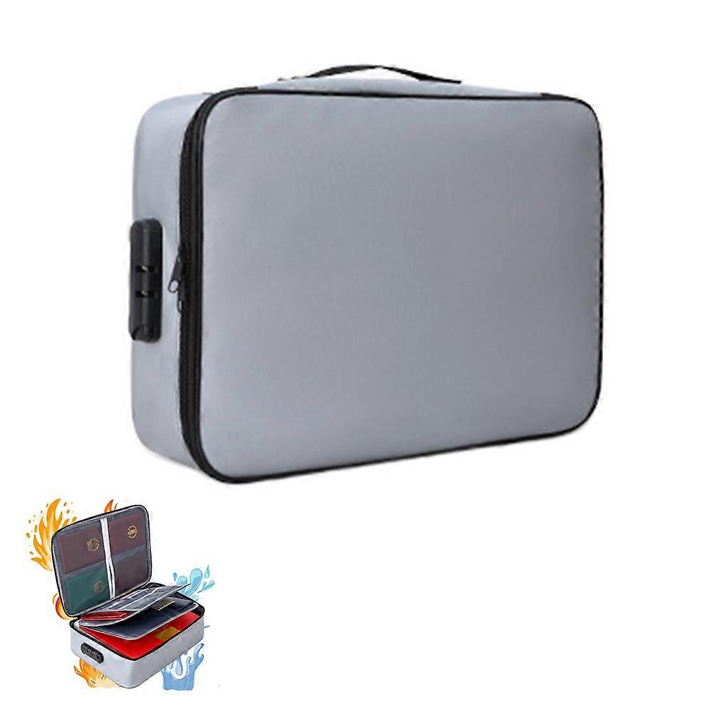 Document Bag Fireproof Document Organizer with Lock Home Office Travel Safe