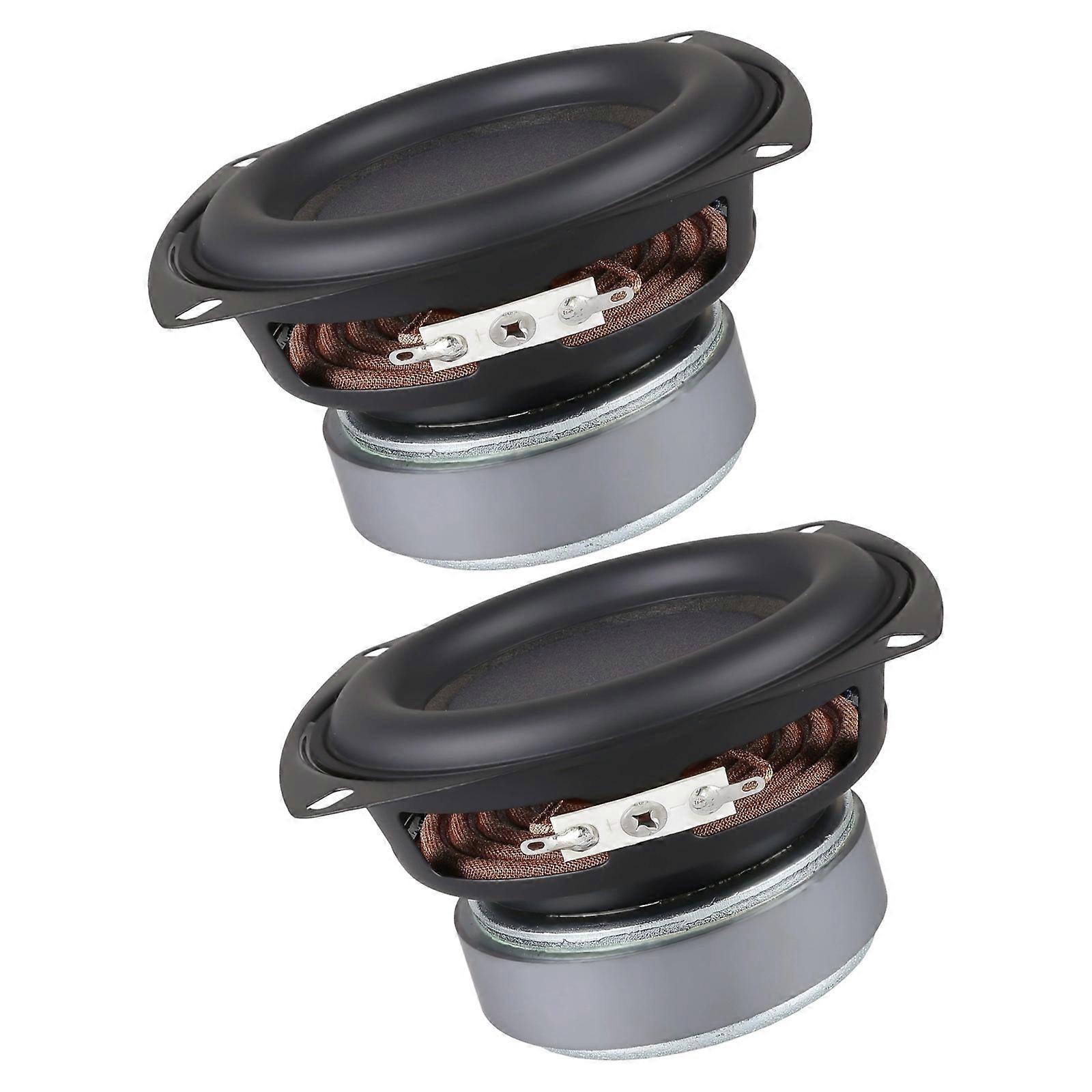 Professional 4In Full Ranges Speakers 30W4Ohm Neodymium Magnets Driver With Durability Rubber Edges Enhances Sensitivity Multicolor