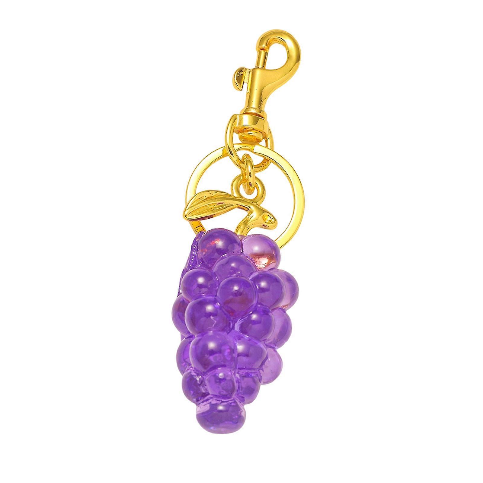 Charming Fruit Style Keychain Ornaments Fashion Forward Bag Decors with Secure Buckle Fastening Multicolor