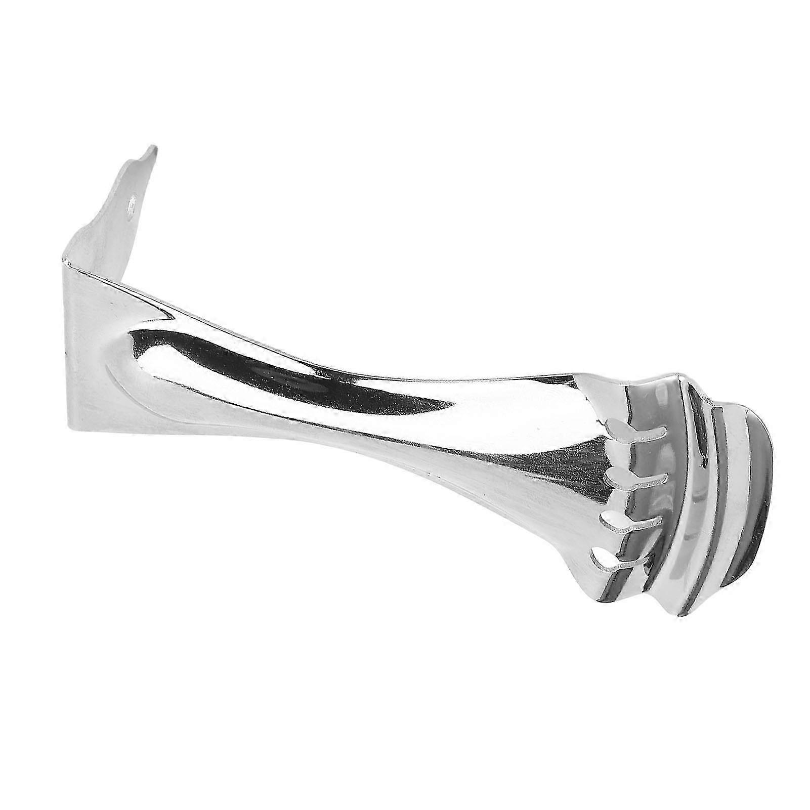 Bent Zinc Alloy Tailpiece for 4-String Resonator Guitar, Silver F14