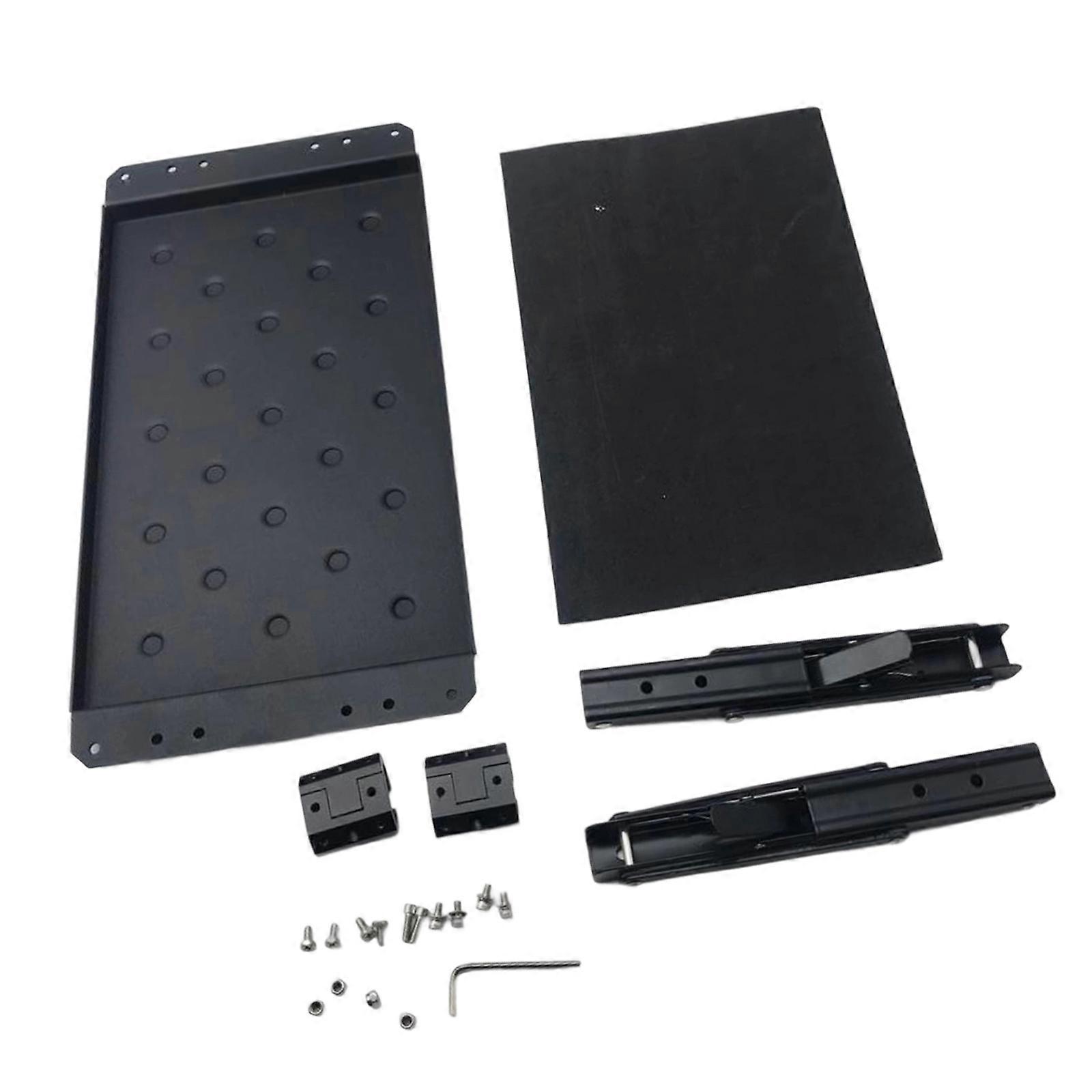 Tool Attachable Workstation With Magnetic Tray Foldable Aluminum Build Table top Quick Release Mechanism for Repair Multicolor