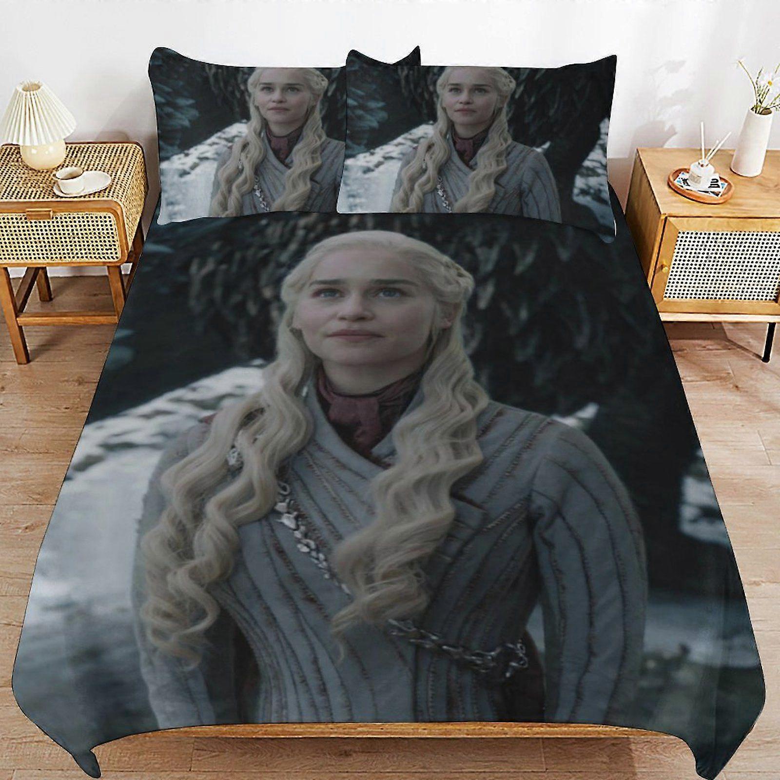 u247 Game of Thrones Hidden Zipper System Comfort Texture Lightweight Durable Duvet Cover Sets for Modern Rooms n247