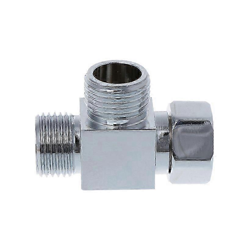 G1/2 T-Shape Adapter Hose Fitting 3 Way Valve for Toilet Bidet Sprayer Faucet Edition 1105