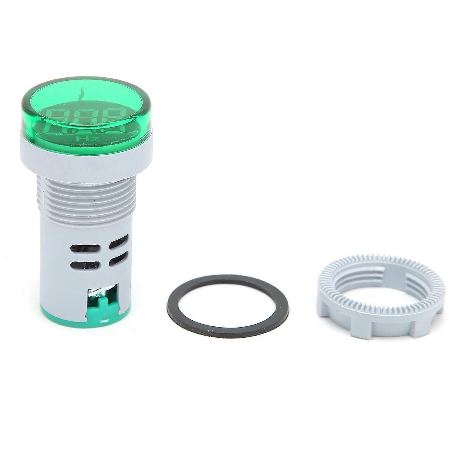 AD16‑22DHZ Frequency Meter 20~75Hz Frequency Indicator Light Panel Meter MonitorGreen