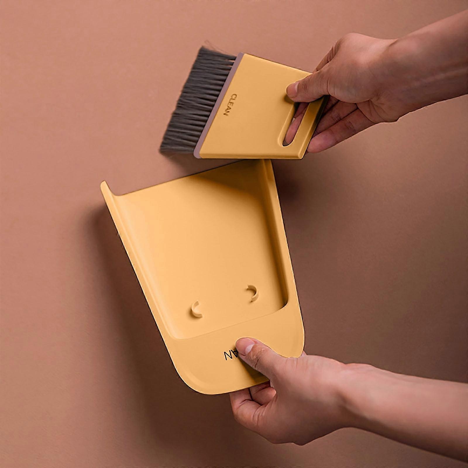 Cyber Monday Deals 2024: Viflosae Multifunctional Gap Cleaning Brush & Mini Dustpan Set, Soft Hair Desktop Wiper Compatible with Small Spaces