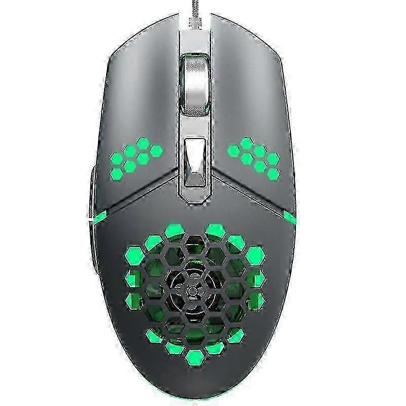 2000dpi Rgb Led Gaming Wired Usb Mouse Fan Lightweight Honeycomb Hollow-Out Mice