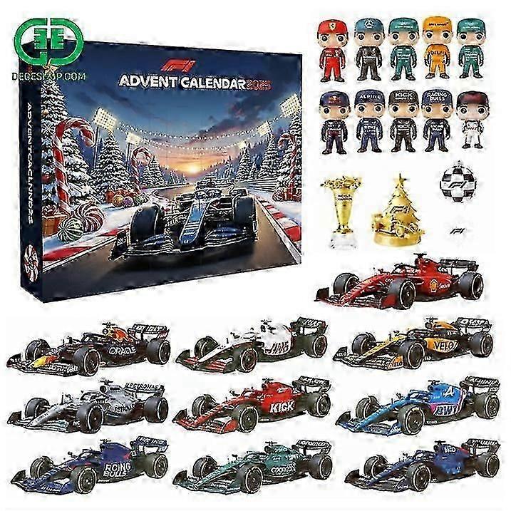 F1 Racing Advent Countdown Ημερολόγιο διακοπών Blind Box Διακόσμηση χριστουγεννιάτικου δέντρου