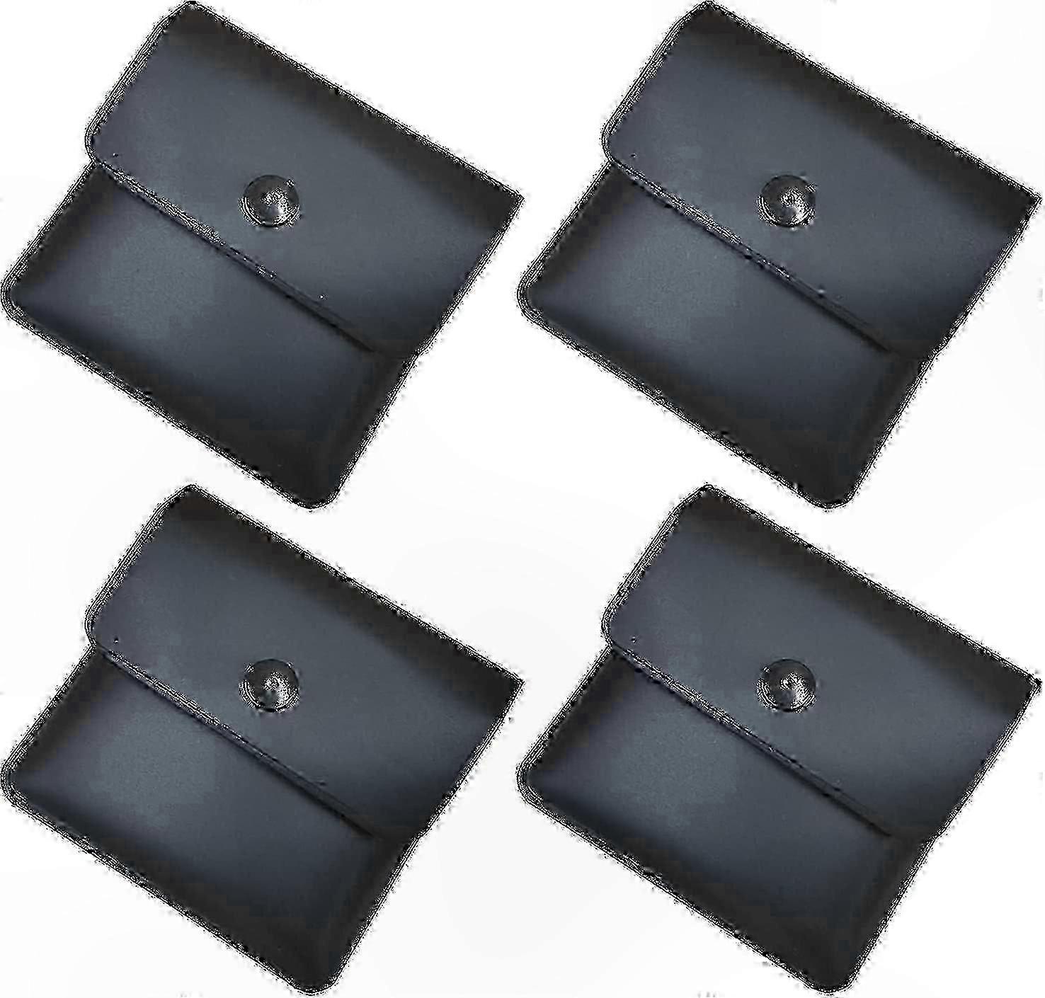 Compact Portable Ashtray for Outdoor Use, Fireproof and Odor-Free, 4-Pack