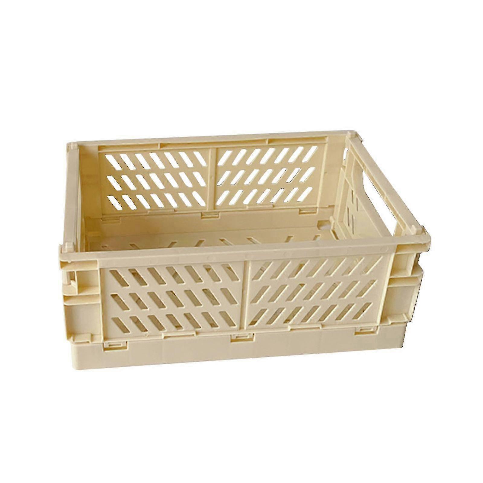 Mini Foldable Plastic Storage Basket For Organizing Crates With Handles For Desks And Bedrooms 2025