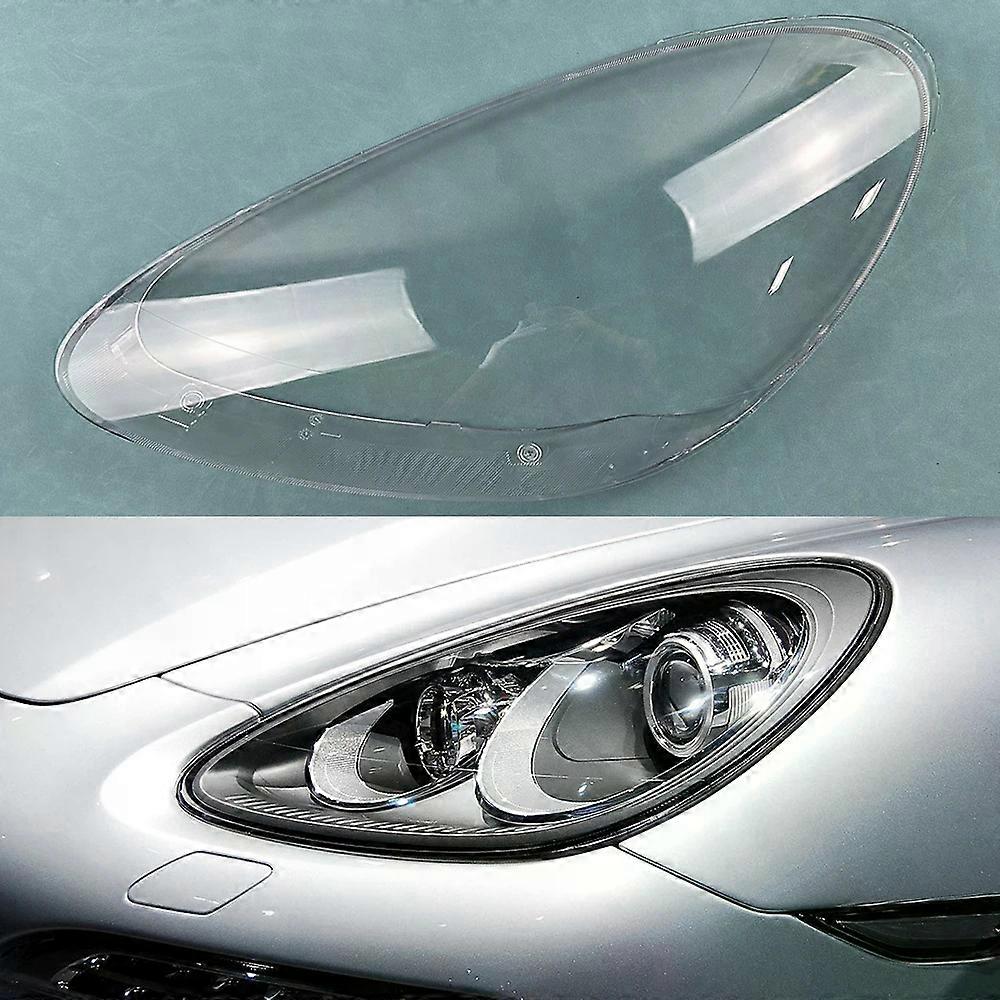 For Porsche Cayenne 2011~2014 Headlight Cover Transparent Lamp Shade Headlamp Shell Lens Replace Original Lampshade Plexiglass