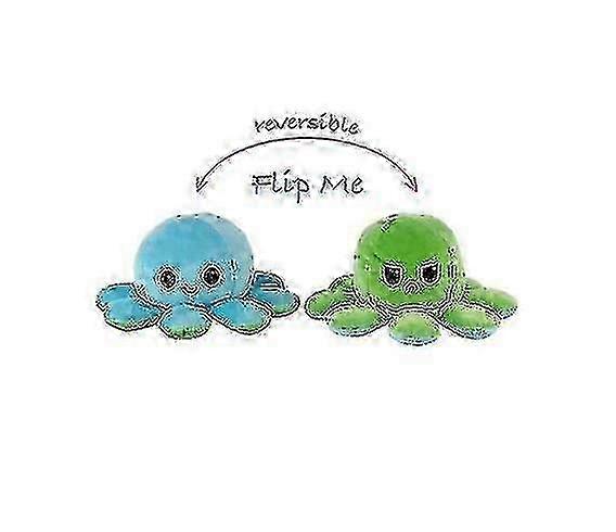 Reversible Octopus Plushie Double-sided Flip Doll Show Mood Toy M
