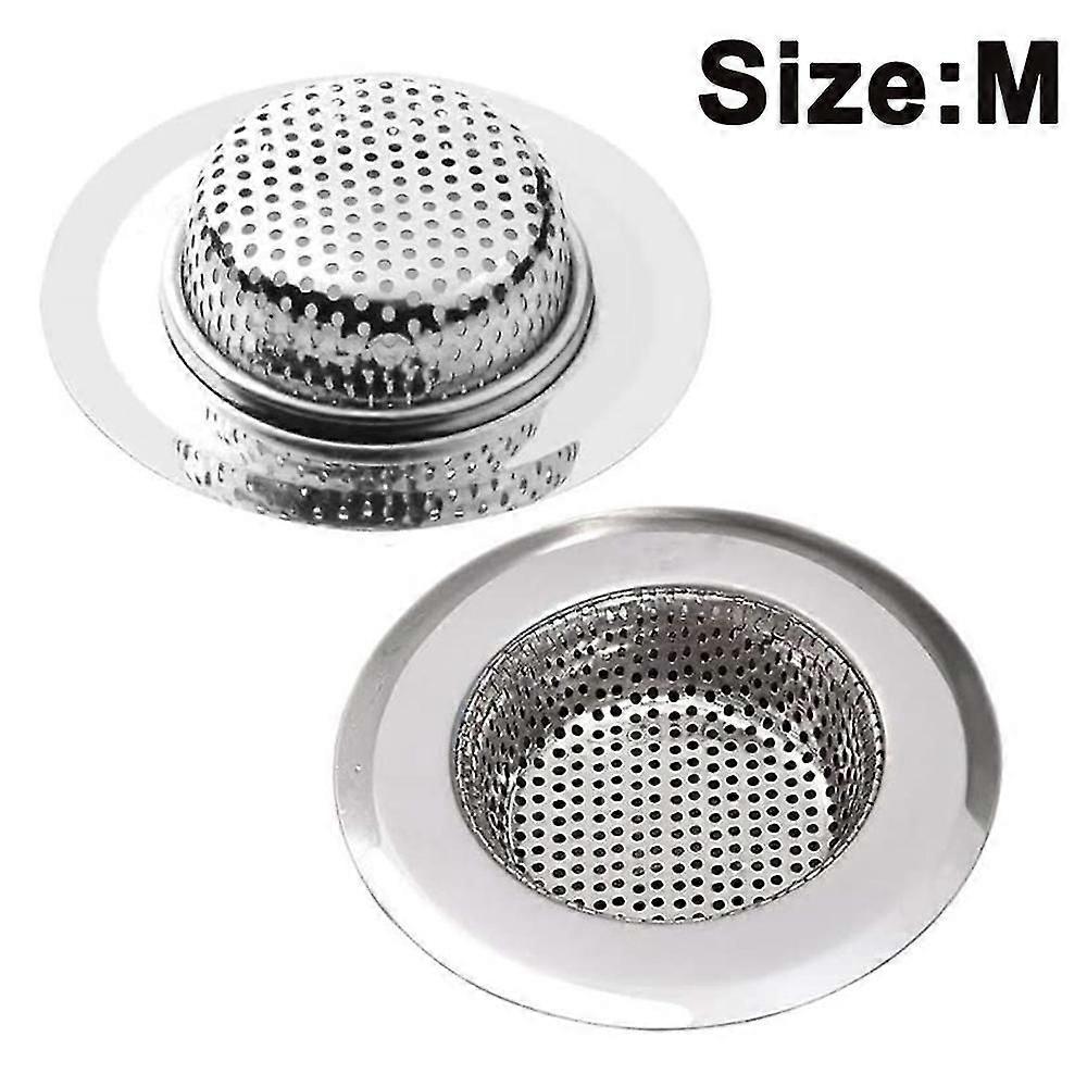 2 stk Køkkenvask Si kurv rustfrit stål Vask Drain Filter Køkkenredskaber og Gadgets Sink Filter