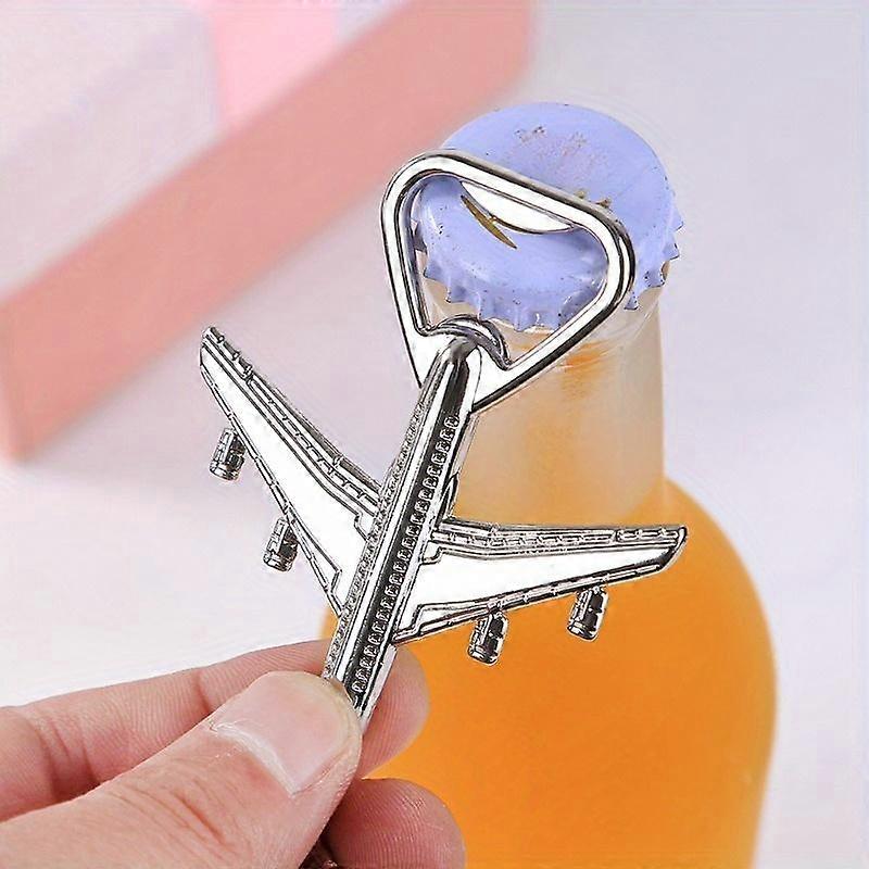 1pc Retro Key Chain Bottle Opener, Creative Airplane, Bottle Opener, Keychain Pendant, Metal Keychain Accessory, Beverage Can Opener