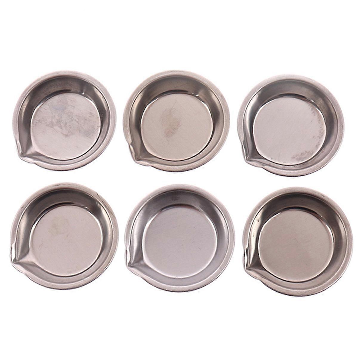 6pcs/Set Metal Color Paint Tray Mixing Color Tinting Dish for Model Tools A