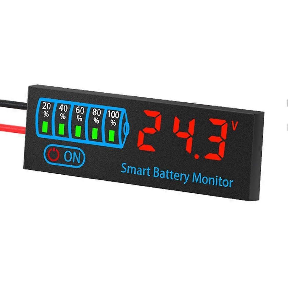 Lithium Battery Voltage Charging Indicator Board with LED Digital Display for DIY Power Systems