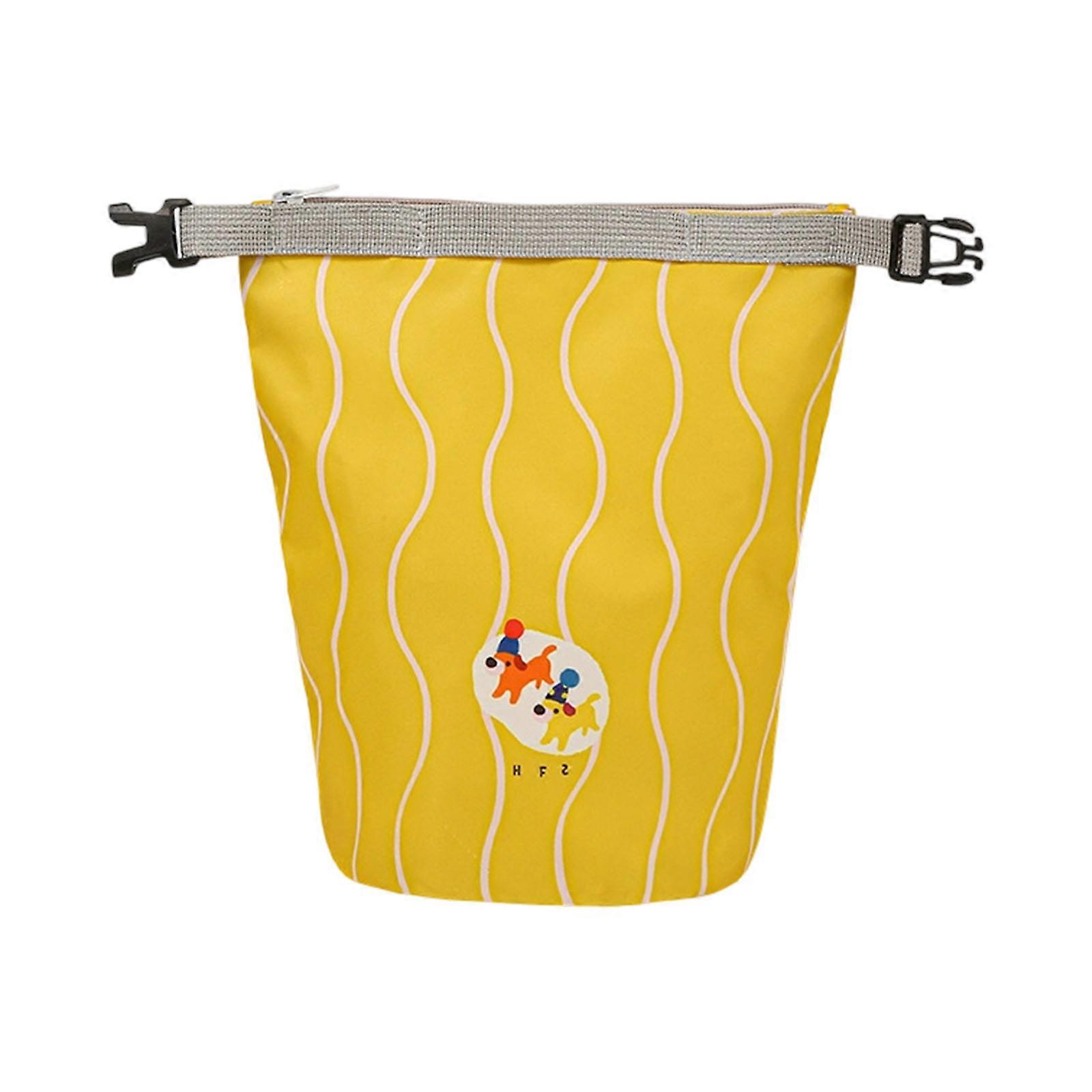 Water Resistant Travel Toiletry Organizer Multi Compartment Carry Handle Storage Bag  small Yellow