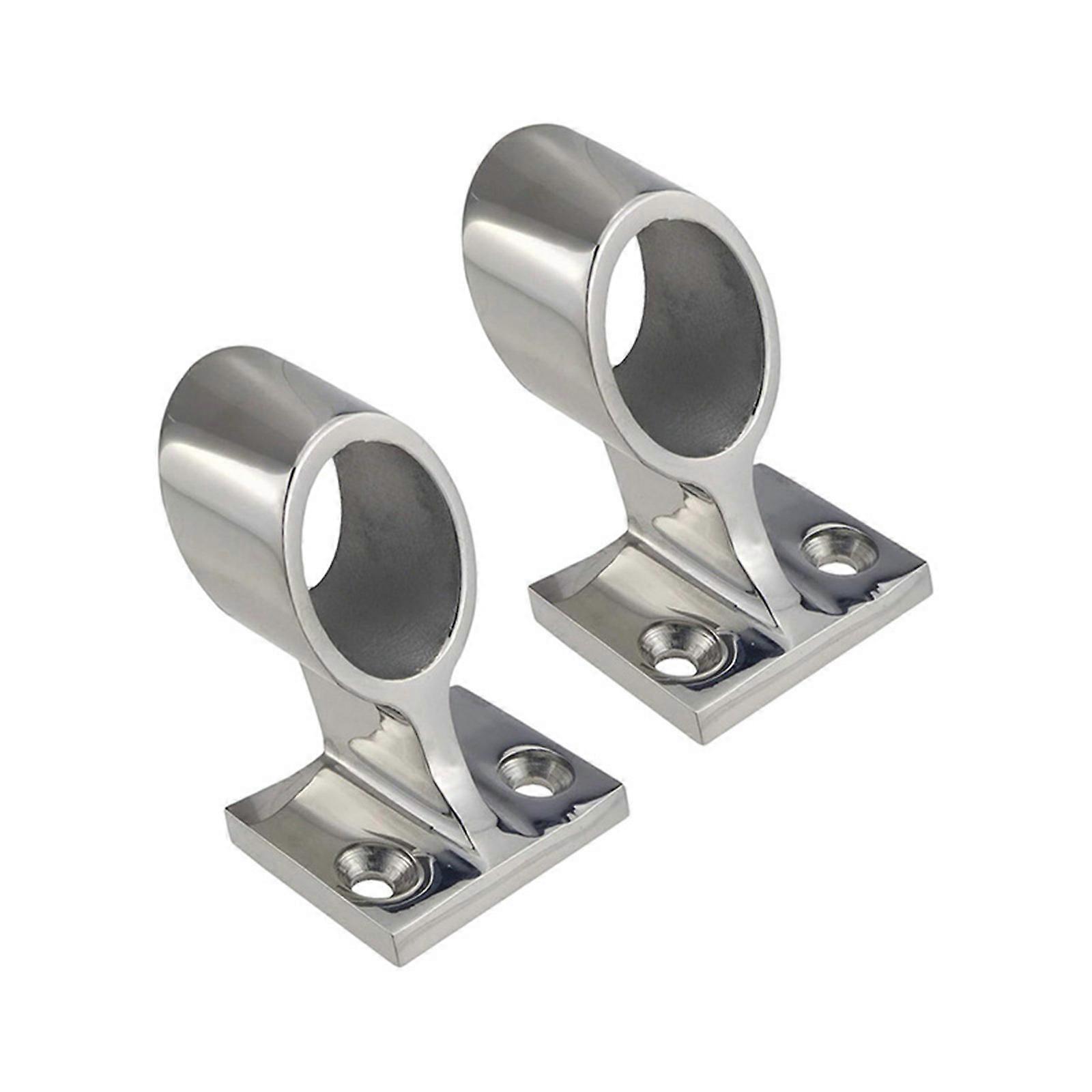 Heavy Duty Marine Hardware End/Center/Front Hand Rail Mount Fitting Bracket Stanchion for Boat Yacht Easy Installation Multicolor