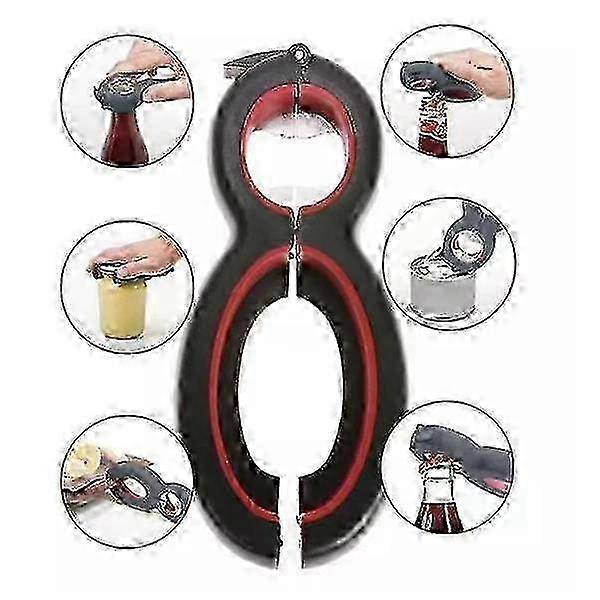 6 in 1 Can Opener Opener for Cans and Caps|1024636401269