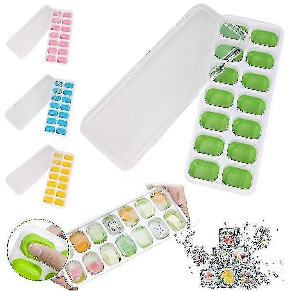 Silicone Ice Tray With Lid Ice Cubes 14 Grid Ice Tray Ice Making Mold
