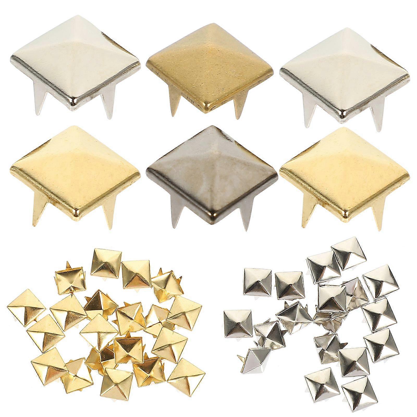 80Pcs Decorative Pyramid Studs Multi-function Bag Rivets Delicate Clothing Studs