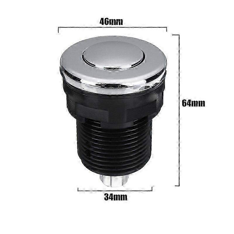 Pneumatic Switch On Off Push Air Switch Button 28mm/32mm/34mm For Bathtub Spa Waste Garbage Disposal Whirlpool Switch34mm szrh21