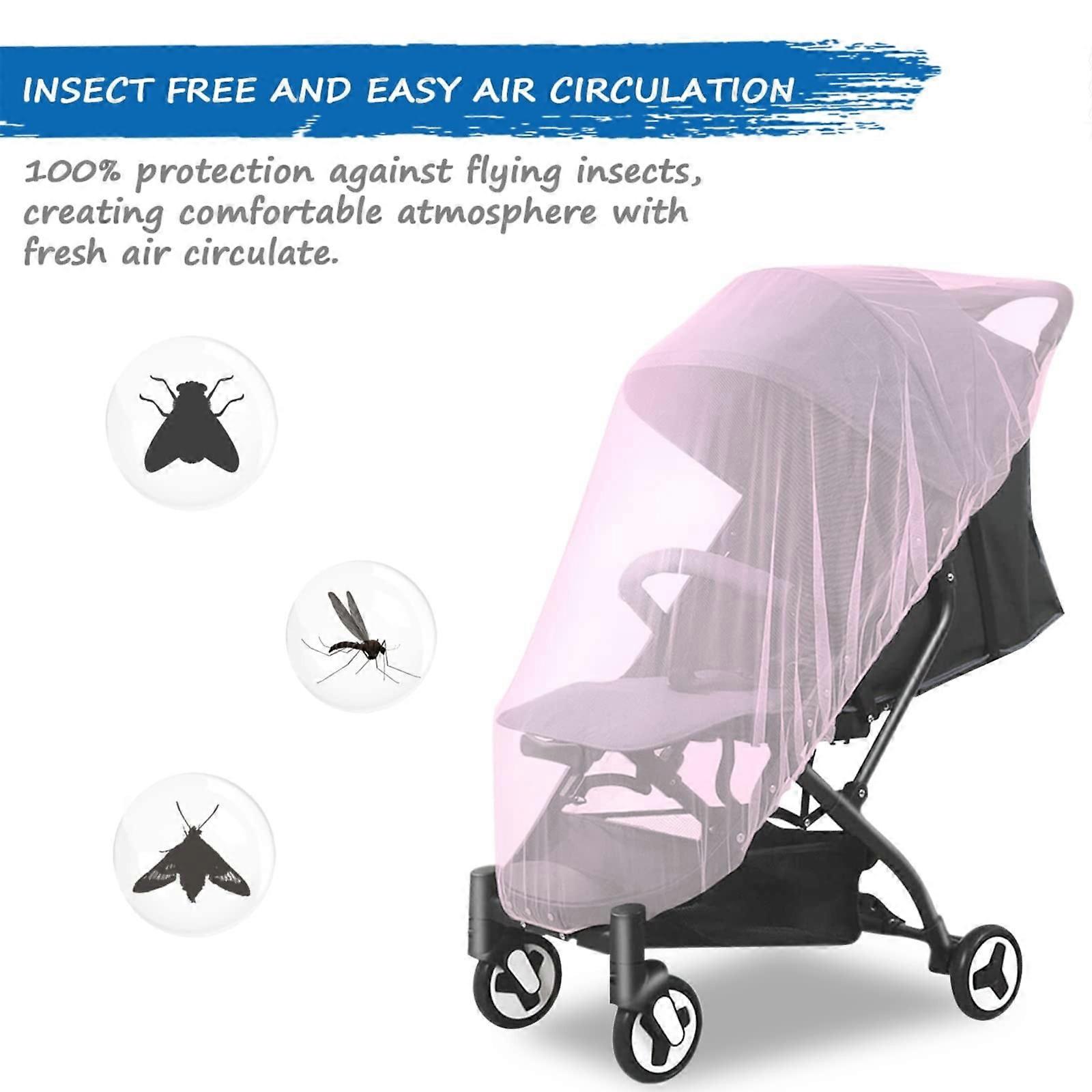 WinysinNet For Stroller Baby Net Perfect Net For Strollers Bassinets Cradles Playards Pack N Plays And Portable Mini Crib Baby Netting Blue