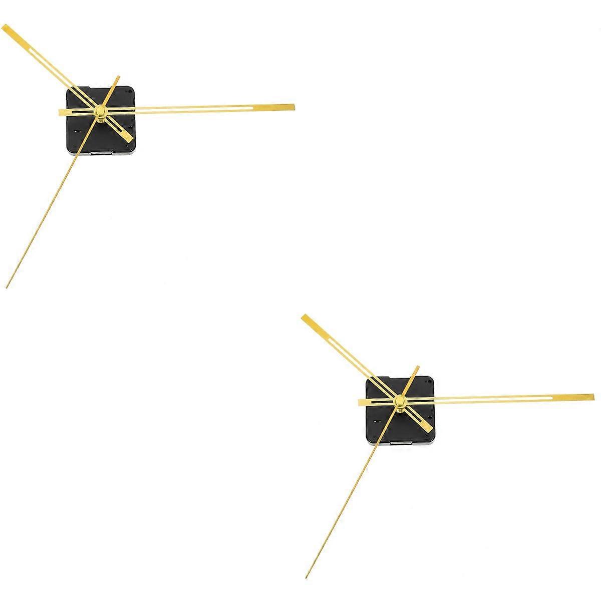 2 Sets DIY Clock Mechanism Clock Supply Wall Clock Mechanism Wall Clock Accessories Wall Clock Movement Movement Accessories Plastic