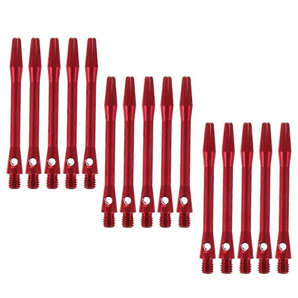 Flydart Shafts 15Pcs Dart Rods for Playing Using Stems in Red