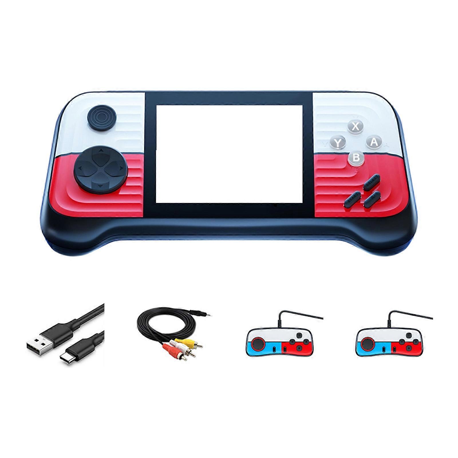 Lightweight 3Inch 3D Screen Retro Gaming Console Builtin 666 Games Extended Playtimes Video Game Machine  red