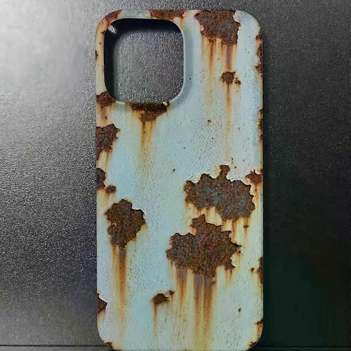 Luxury Prank Rust stains Soft Case protection for iPhone 16 15 13 12 11 14 Pro Max XR 7 8 16 Plus X SE Coque