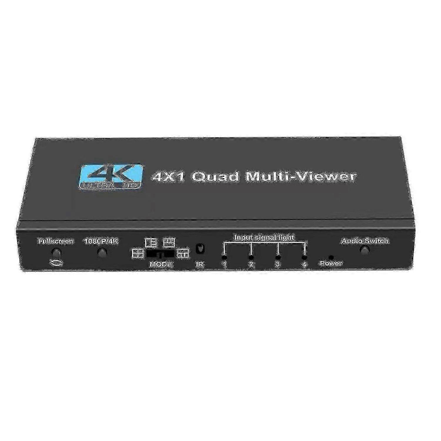 4k HDMI Multi Viewer 4x1 Quad Screen Viewer 4 in 1 Seamless HDMI Switch 25-26