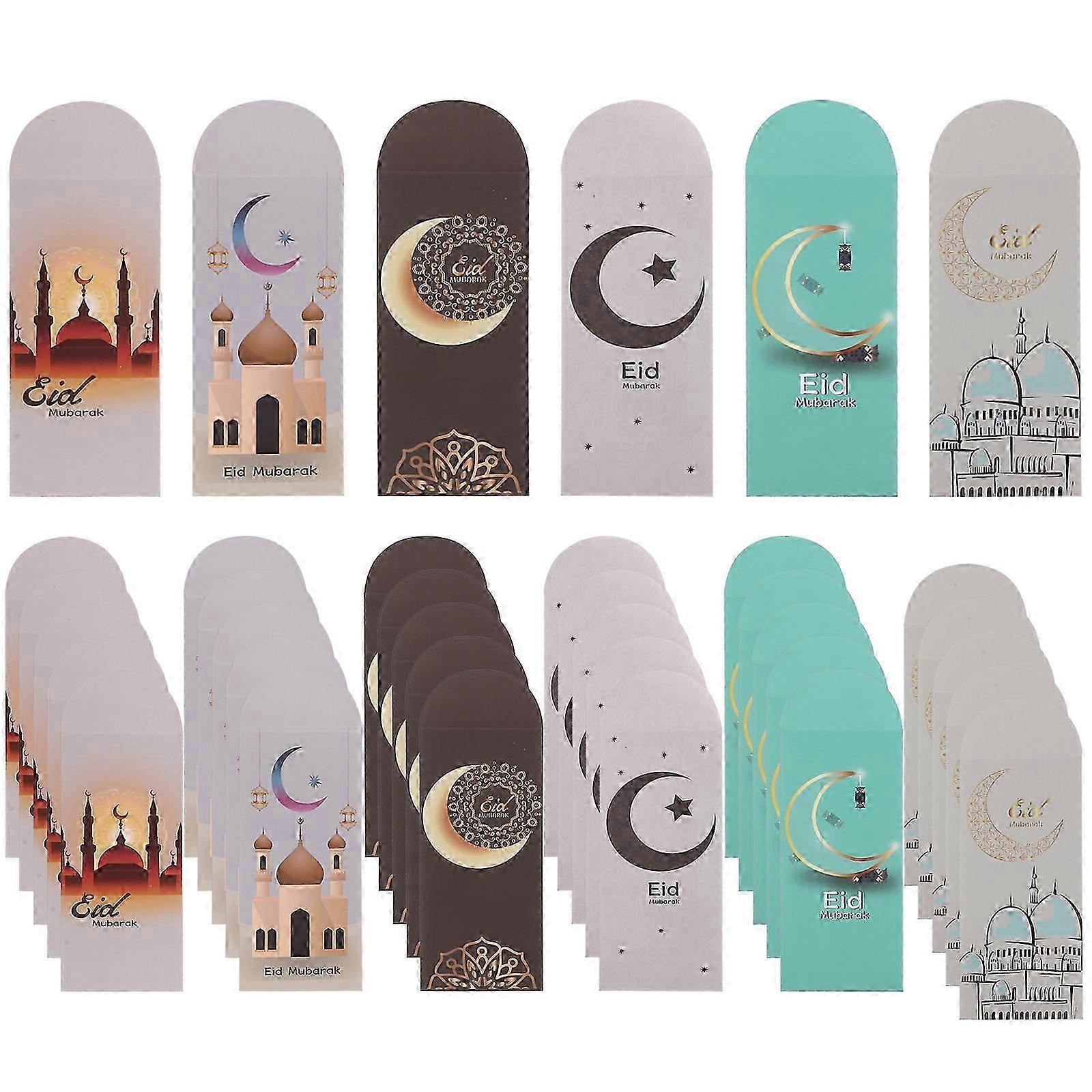 36pcs Ramadan Cards Envelopes Eid Money Envelopes Gift Note Card Envelopes