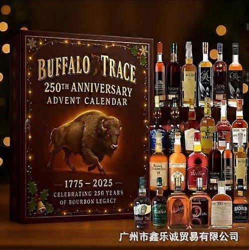 2025 Beer Advent Calendar, Christmas Advent Calendar, Whisky Advent, Christmas B-Series Buffalo Trace Whisky 250 Series Blind Box Flat Design