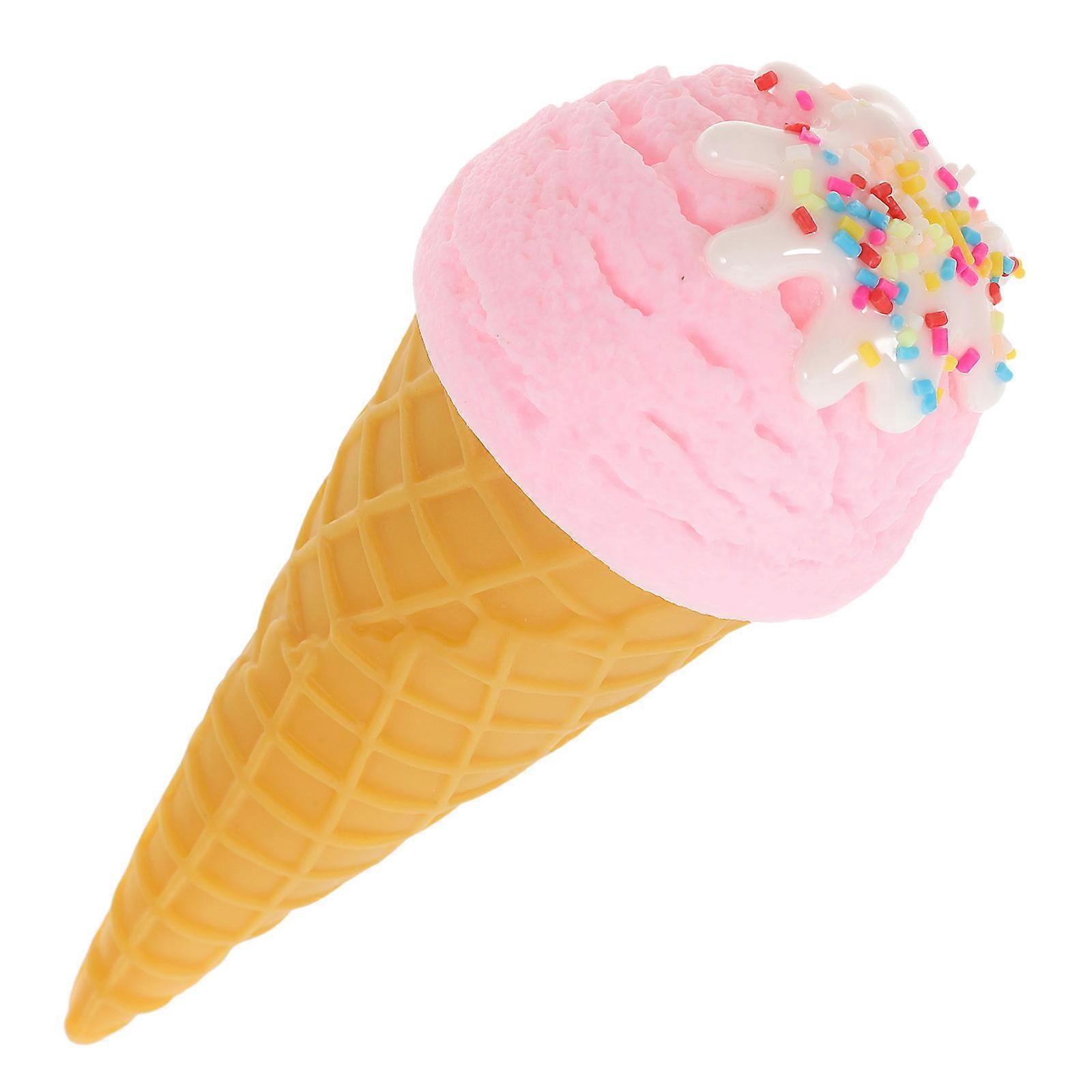 Artificial Ice Cream Cone Lifelike Display Props Perfect For Home Users And Photographers 1Pcs