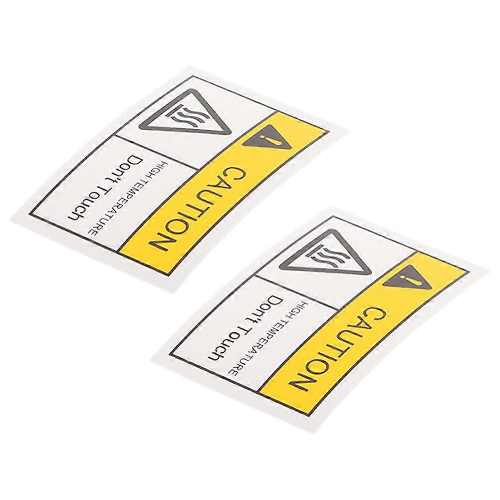 Caution Hot Surface Warning Labels Adhesive Stickers for Mechanical Use 8 Sheets