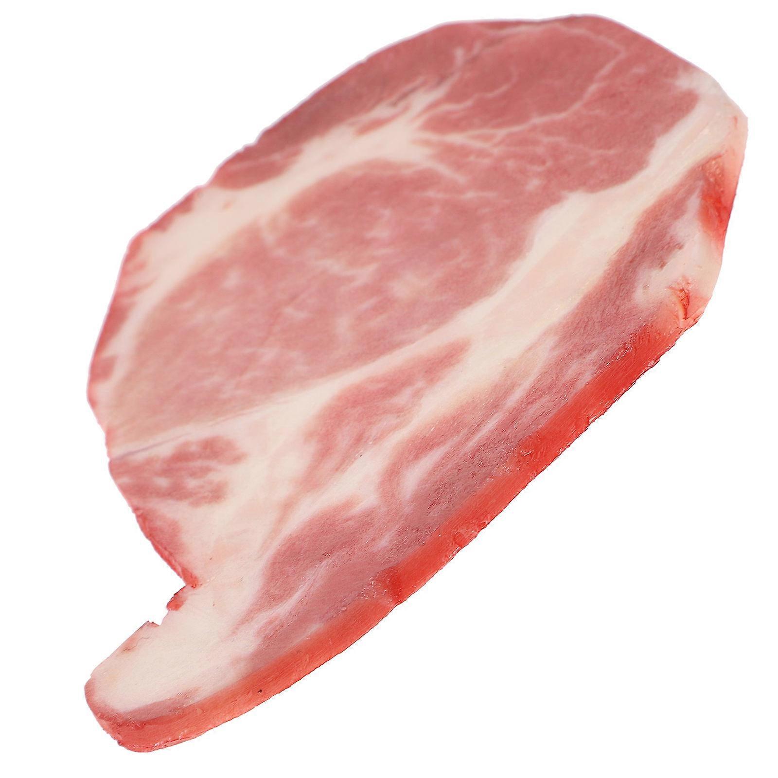 Fake Beef Artificial Beef Slices for Decoration 2Pcs Realistic Kitchen Prop