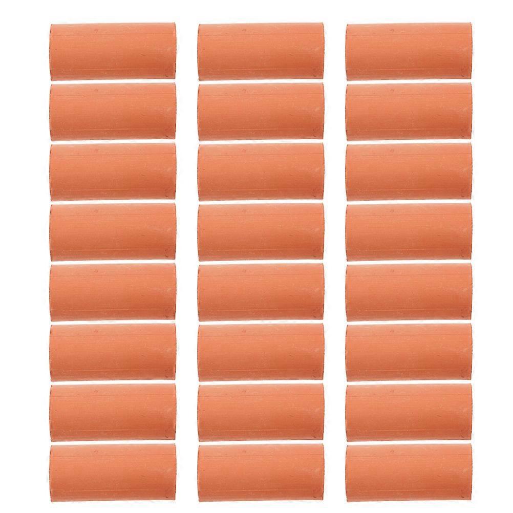 Dollhouse Mini Roof Tiles Set 60Pcs Realistic Building Models Suitable For DIY Enthusiasts Orange