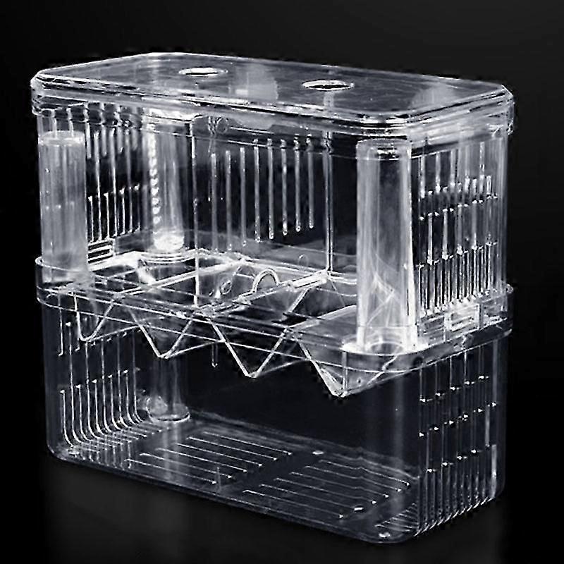 Extra Large Peacock Fish Double Layer Transparent Breeding Isolation Box Aquarium Breeding Box
