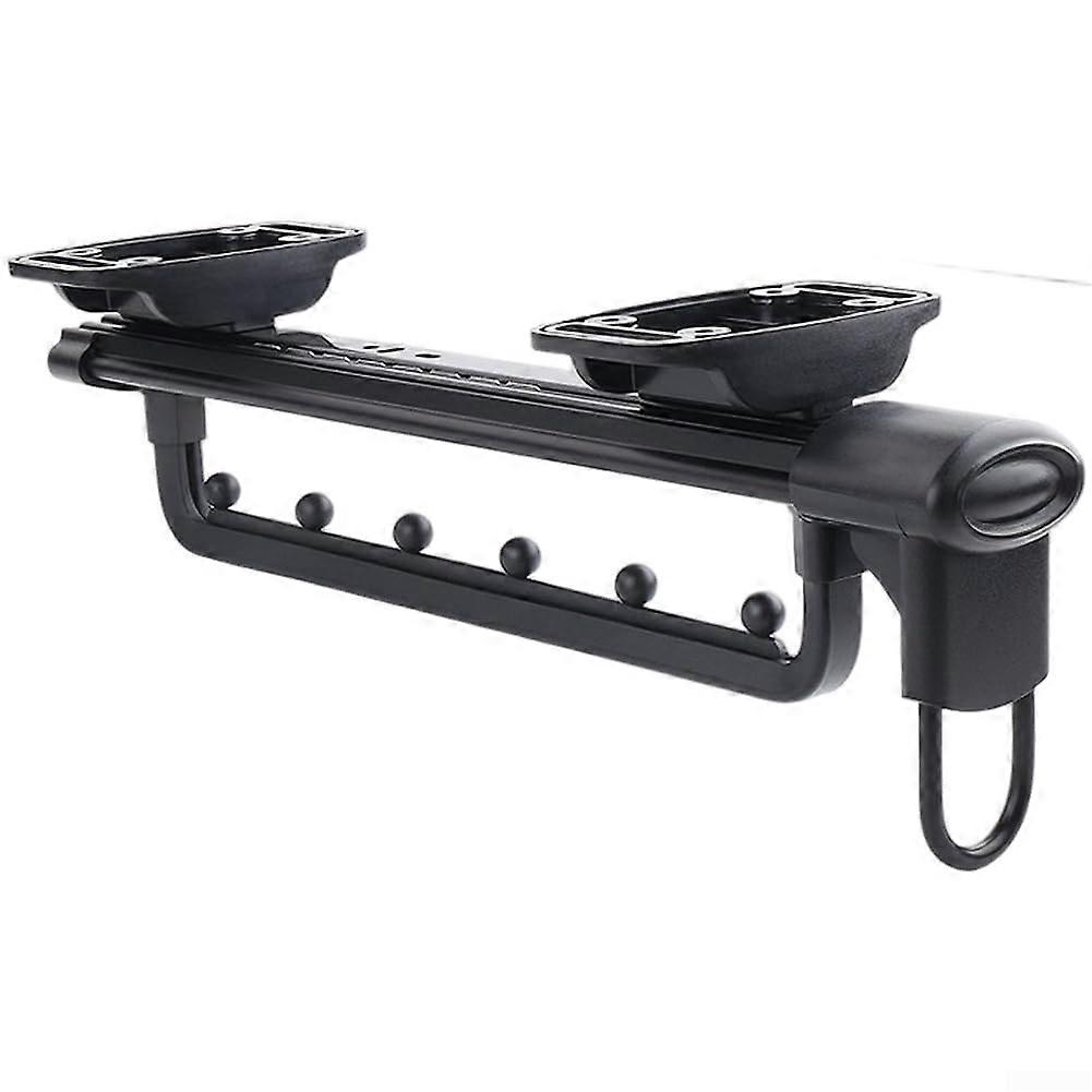 Mounted Retractable Pants Rack For Wardrobe With Aluminum ABS Construction Sliding Rail Silent Damping Model C