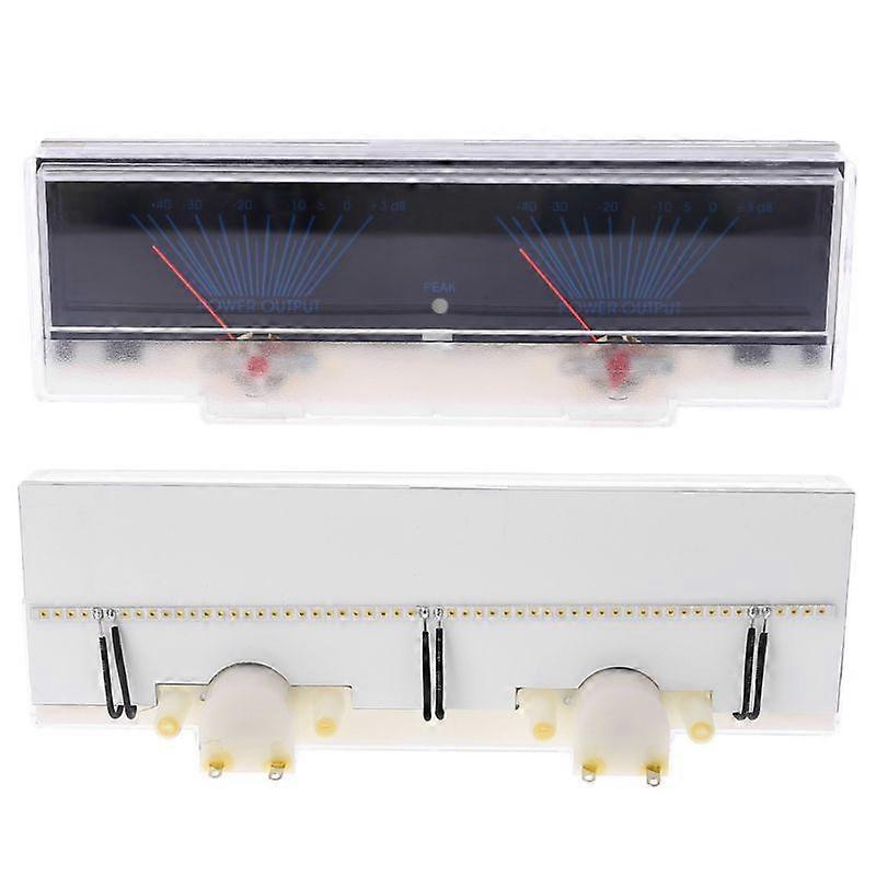 VU Meter Audio Power Amplifier Panel Dual Analog Level DB Meter with BackLight