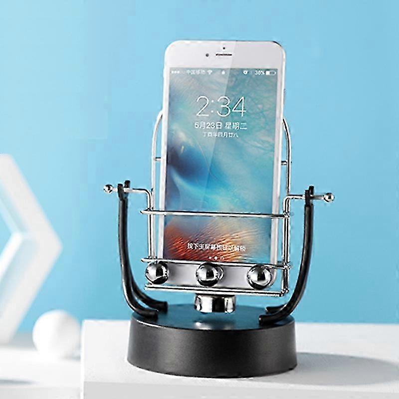 جهاز تأرجح الهاتف المزدوج هز الهيكل التلقائي لعد الخطوات وحامل الهاتف المحمول التشغيل بدون استخدام اليدين