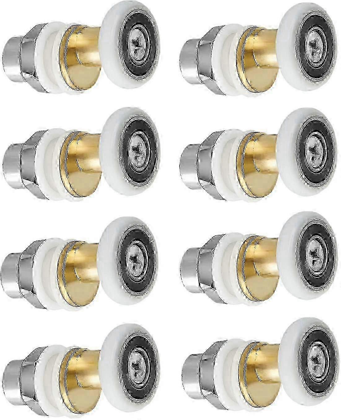 8pcs 25mm Shower Door Roller Wheels Replacement Sliding Caster Set