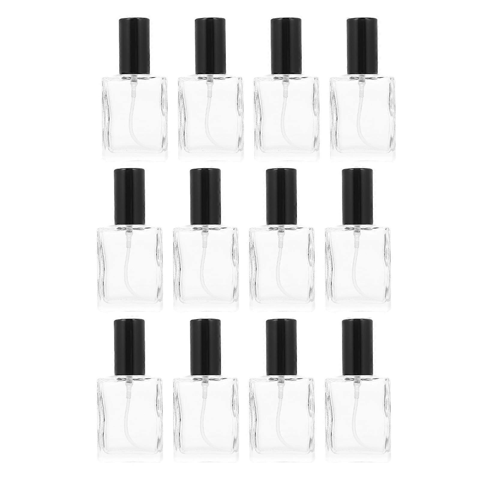 12Pcs Travel Perfume Atomizer Leakproof Refillable Glass Spray Bottles for Essential Oils