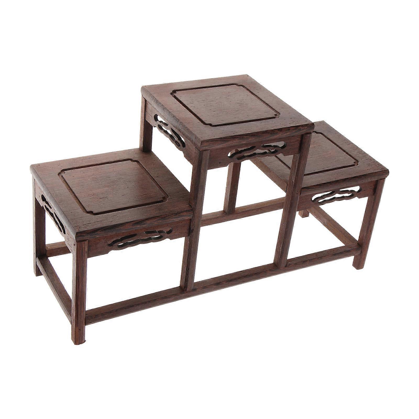 Tea Stand Wooden Display Shelf for Curio Display