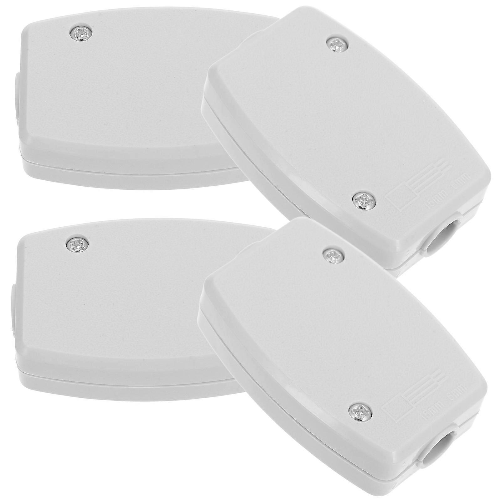 4Pcs Sturdy Plastic Terminal Junction Box Perfect For Household Applications Designed For Electricians And Diy Enthusiasts With Durable Construction