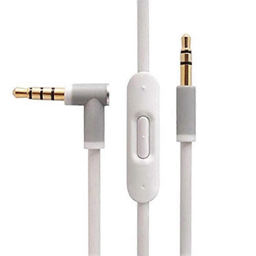 Audio Cable Headphone Cable Microphone and Remote Control for Studio/Studio Pro/Beats/Solo3/Solo2 ( White-cord Remote)