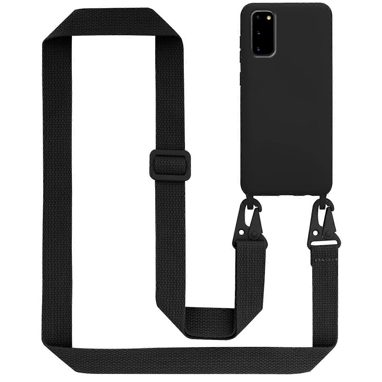 Mobile Phone Case for Samsung Galaxy S20 Silicone Protective Case with Length Adjustable Cord