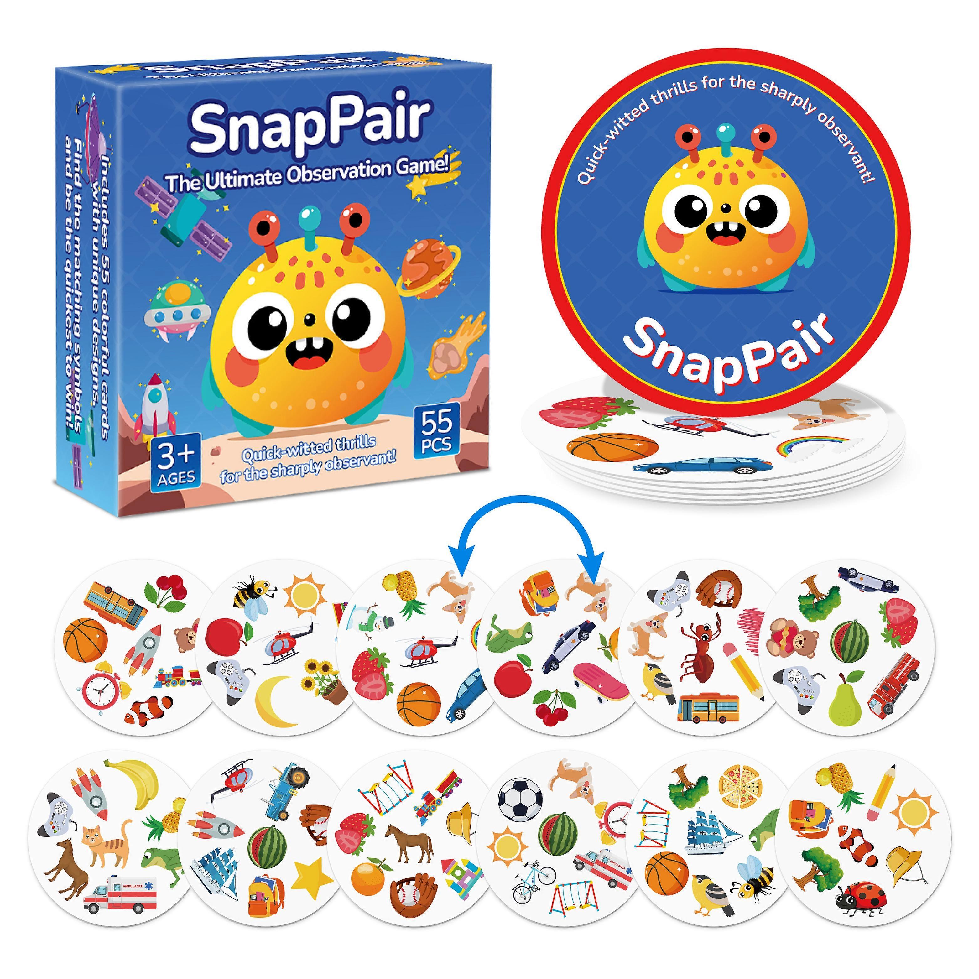 Quickly Patterns Matching Card Games, Memory concentration training, Visual Perception Game for Family, School, Party & Travel