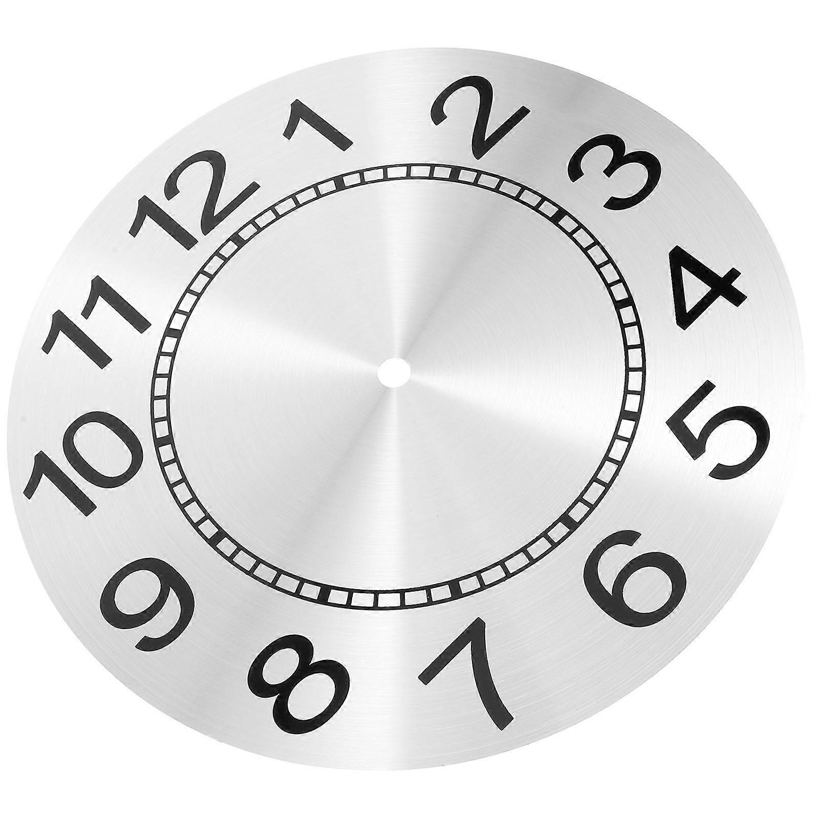 DIY Clock Accessory 5Pcs Round Clock Dial Panel Suitable For Clock Enthusiasts Minimalist Design For Home Office Use
